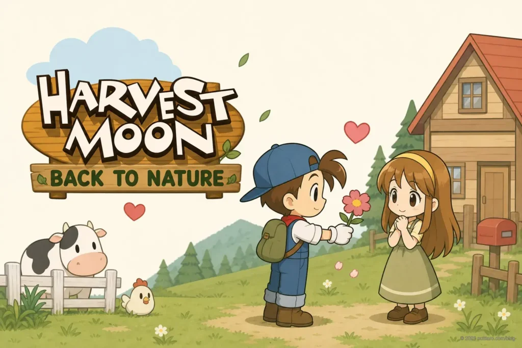 Harvest Moon flirting girl